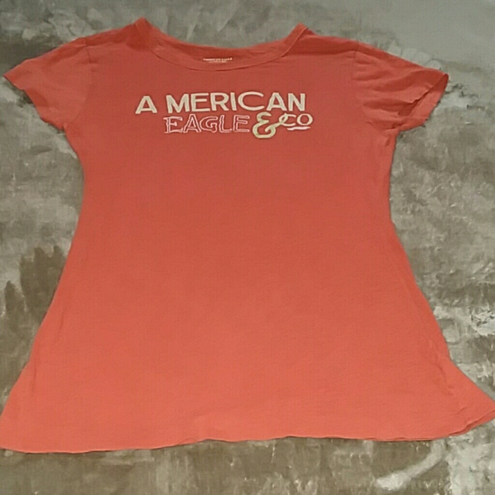 American Eagle Large Orange shirt